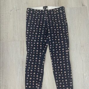 J. Crew Navy and White Minnie Pants